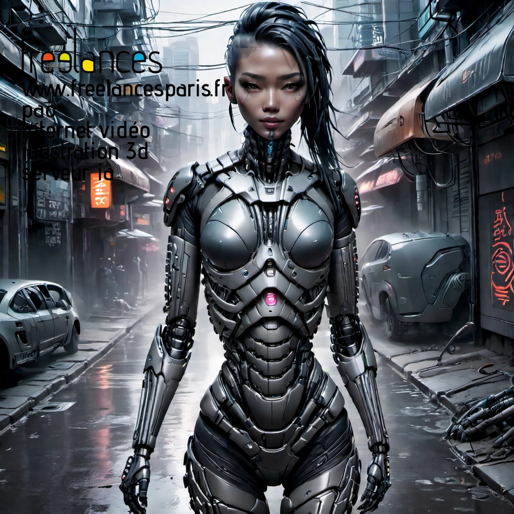 Pao mise en page internet vidéo illustration 3d serveur IA générative AI freelance paris studio de création magazines nd53i370